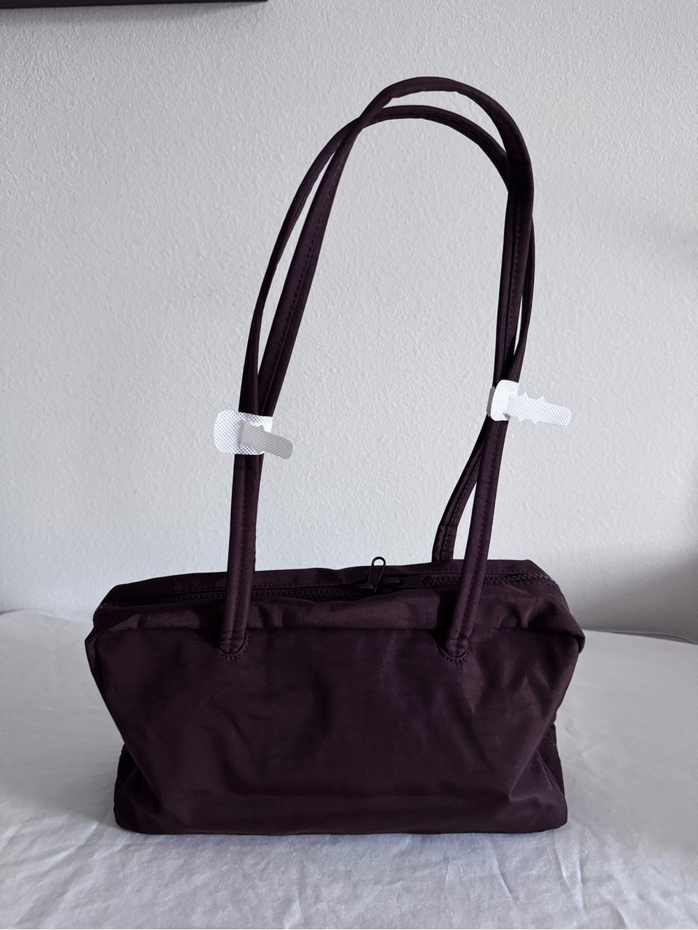 NWT Baggu Nylon Bowler Bag Coffee - Picture 2 of 7